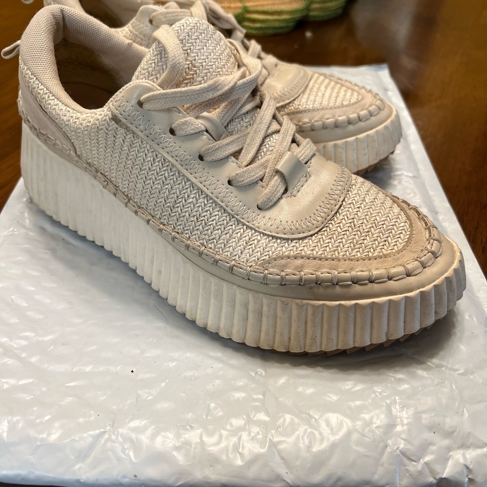 Dolce Vita Cream Chunky Platform Sneakers